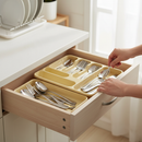 Premium Plastic Cutlery Tray for Organizing Kitchen Utensils - Large Capacity with Color Variants