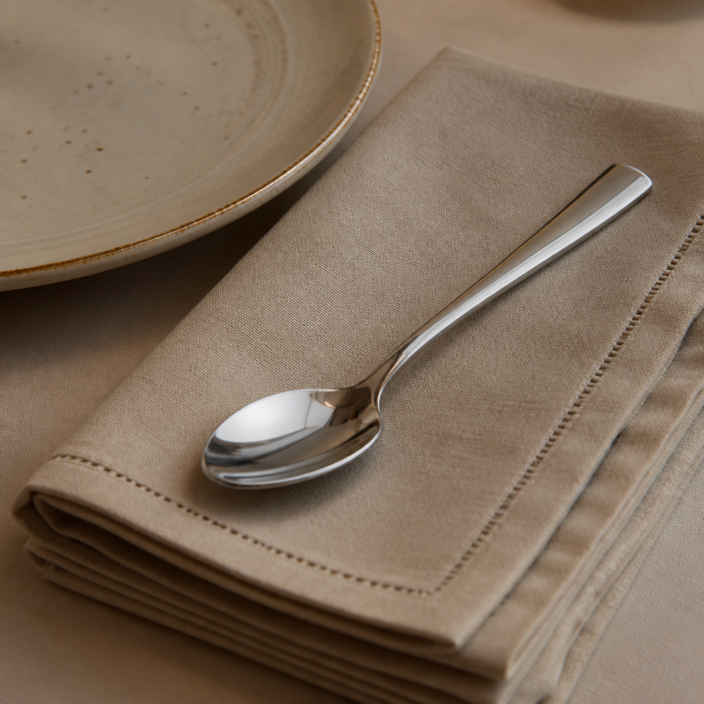 Commercial stainless steel dessert spoon 12 pack 173mm