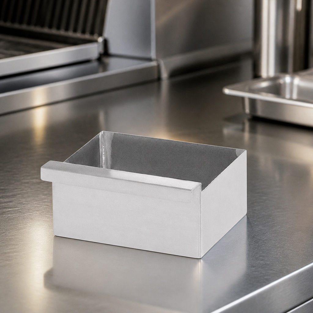 Commercial Stainless Steel Oil Box for Countertop Griddle