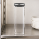 2Ltr Commercial Clip Lock Glass Storage Jar with Vacuum Seal
