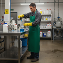 Premium Heavy Duty PVC Apron - Chemical Resistant, Green, 48" x 36" Size - High-Quality Professional Grade for Industrial and Commercial Applications