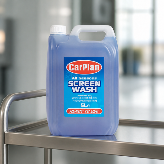 5L Commercial All Seasons Screen Wash for Streak-Free Finish