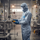Premium Hooded Coverall with Ergonomic Design and Elasticated Features for Comfort and Durability