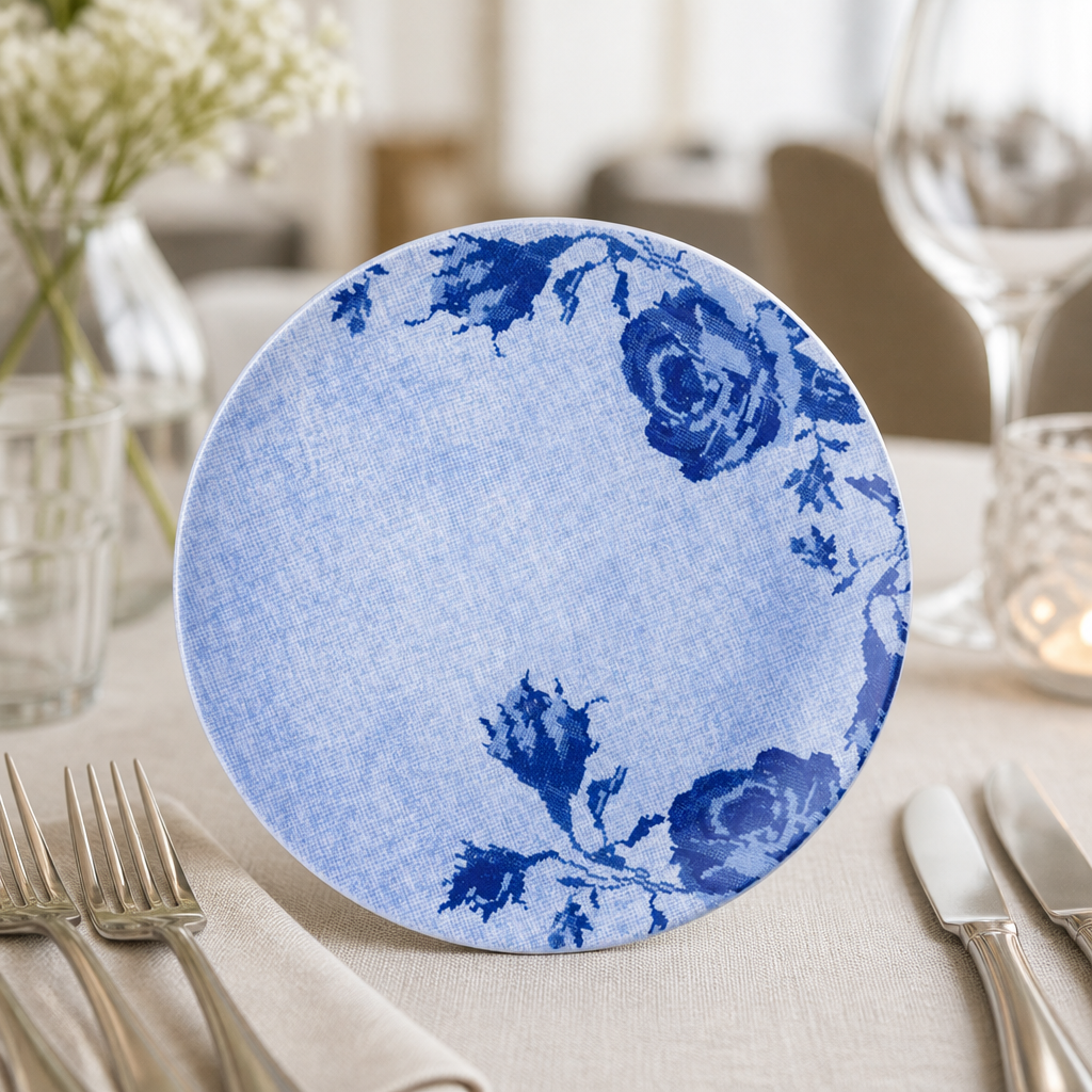 Commercial Boho Coupe Plates Blue 150mm 12 Pack