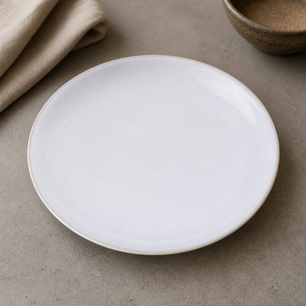 Commercial Recycled Clay Coupe Plates Natural 260mm 6 Pack