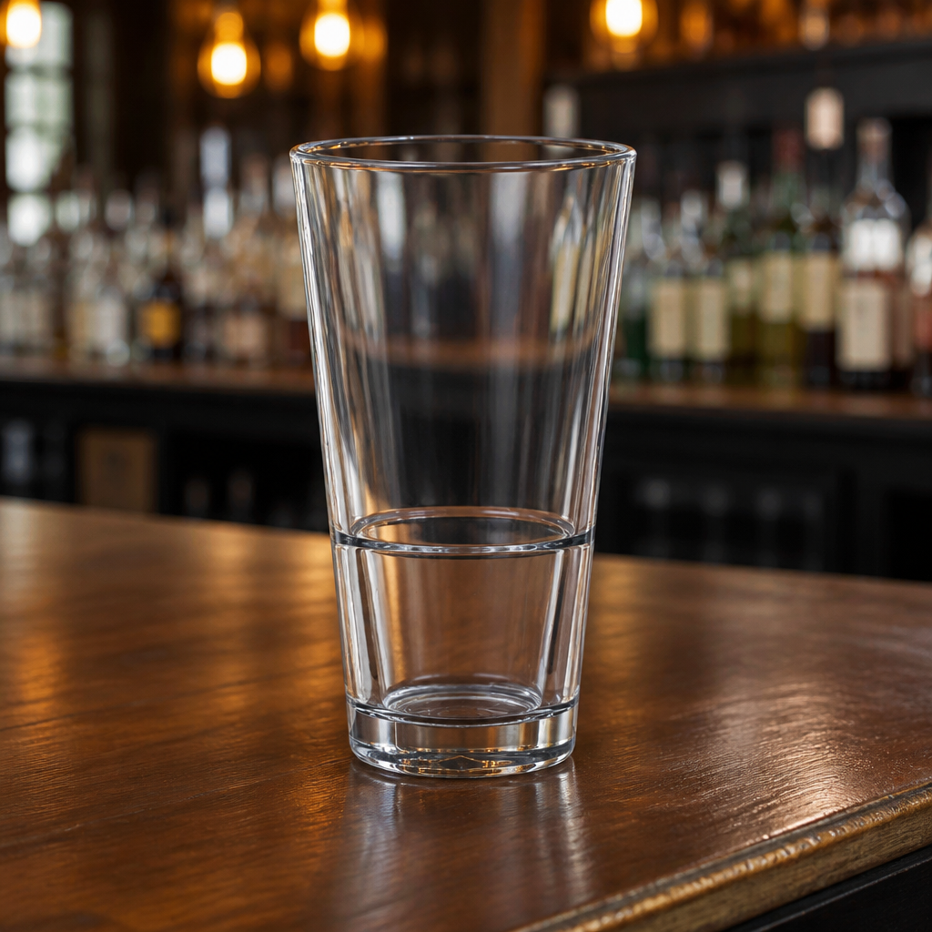 12 pack of 570ml stackable pint glasses in polycarbonate