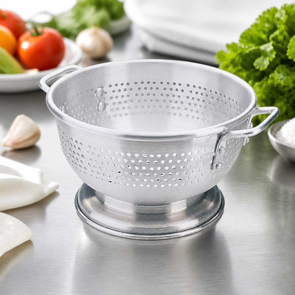 Commercial Aluminium Colander 350mm for kitchen use