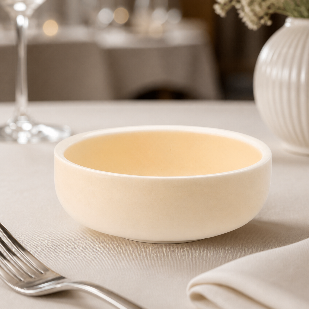 12 pack of 90mm commercial vitrified porcelain dipping pots