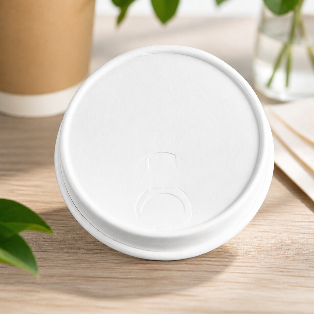 Compostable Hot Cup Lids For 79-Series Coffee Cups - 1000 Pack