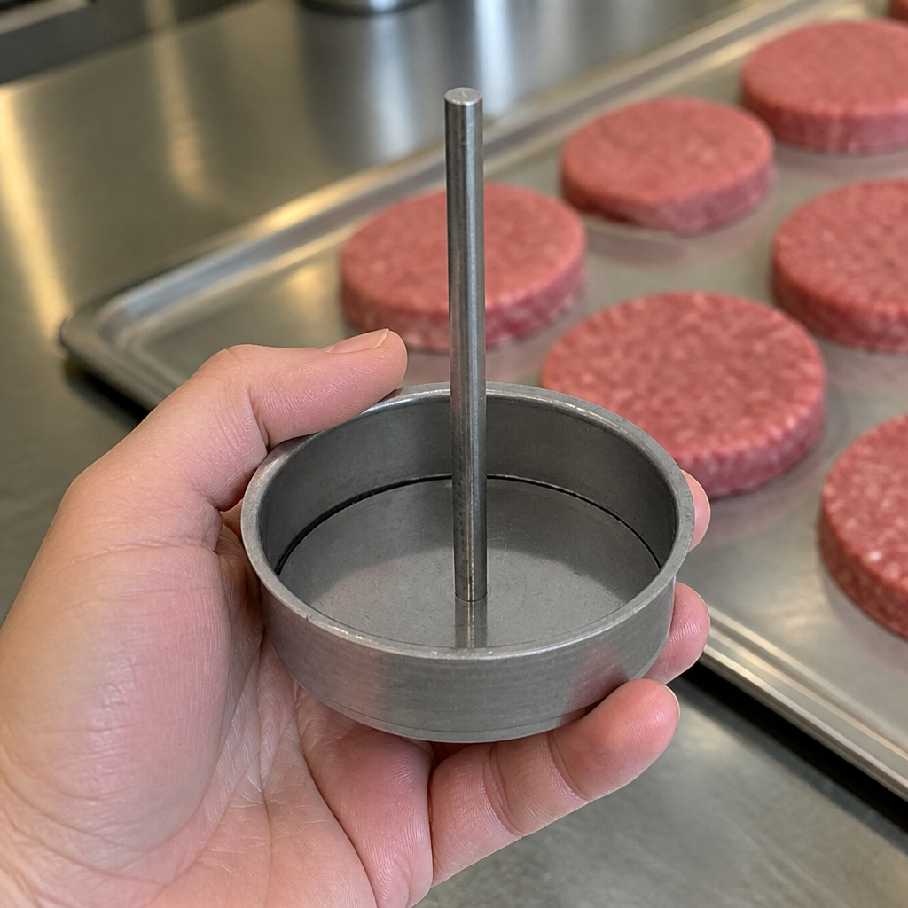 100mm Commercial Burger Mould for Adjustable Press