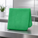 Commercial Microfibre Cleaning Cloths 400x400mm Green 24 Pack