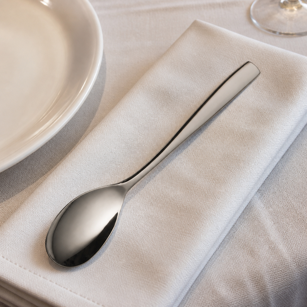 Commercial Stainless Steel Teaspoon Set 12 Pack 128mm