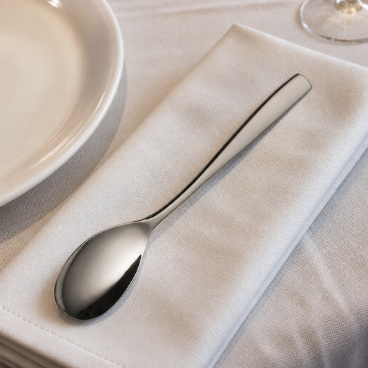 Commercial Stainless Steel Teaspoon Set 12 Pack 128mm