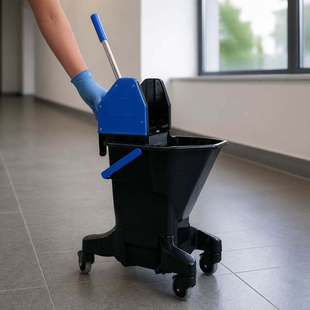 16L Commercial Mop Bucket and Wringer in blue