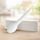 Compostable Paper Teaspoons 132mm 100 Pack Catering Cutlery