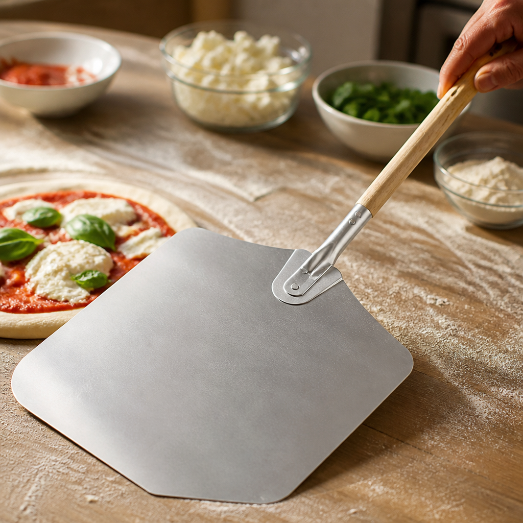 Medium Aluminium Commercial Pizza Peel 355mm