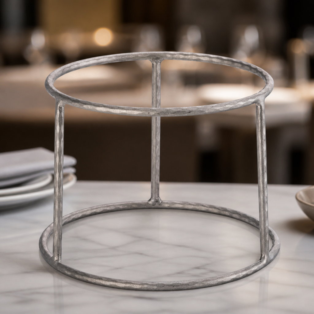 Small Seafood Tower Stand Vintage Steel 180x125mm