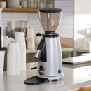Commercial Coffee Grinder 250g Capacity On Demand Silver Finish