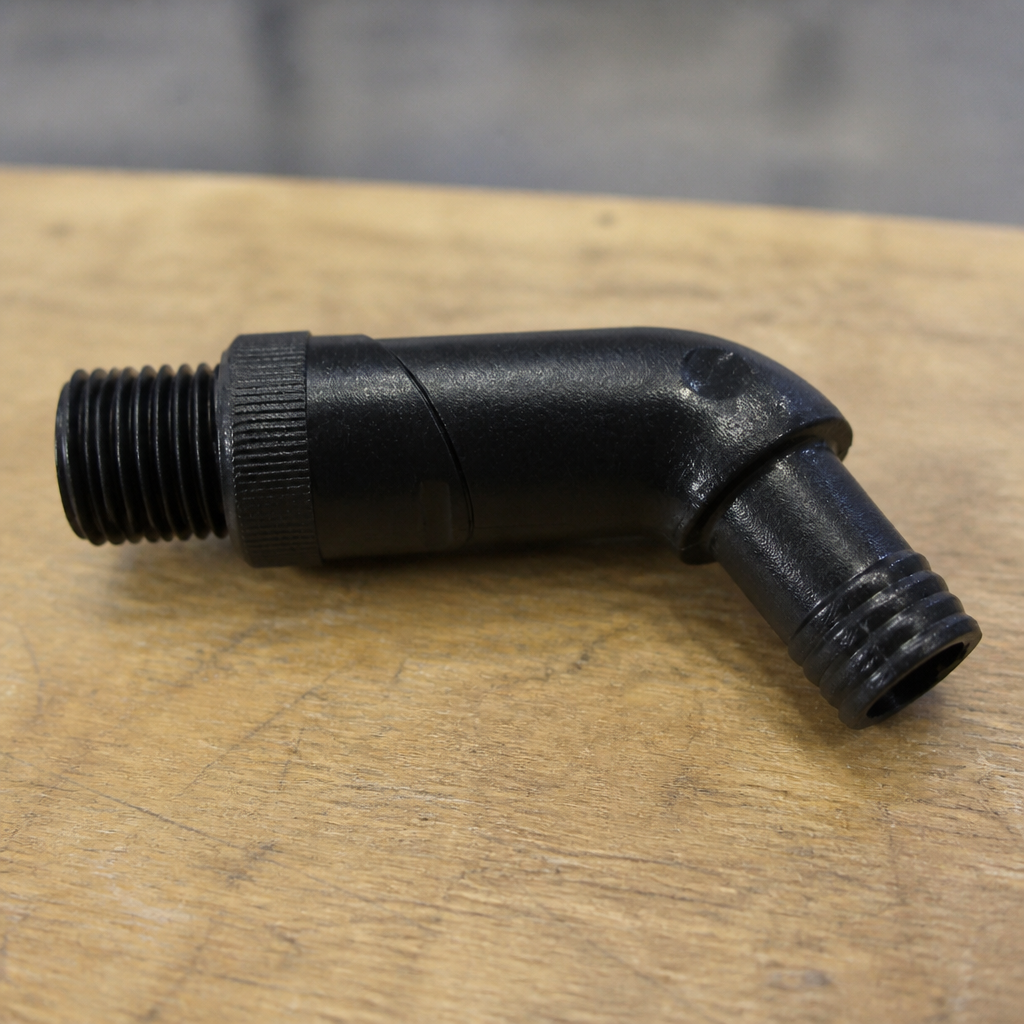 Commercial Drink Dispenser Inner Drainage Tube 50mm Plastic Black