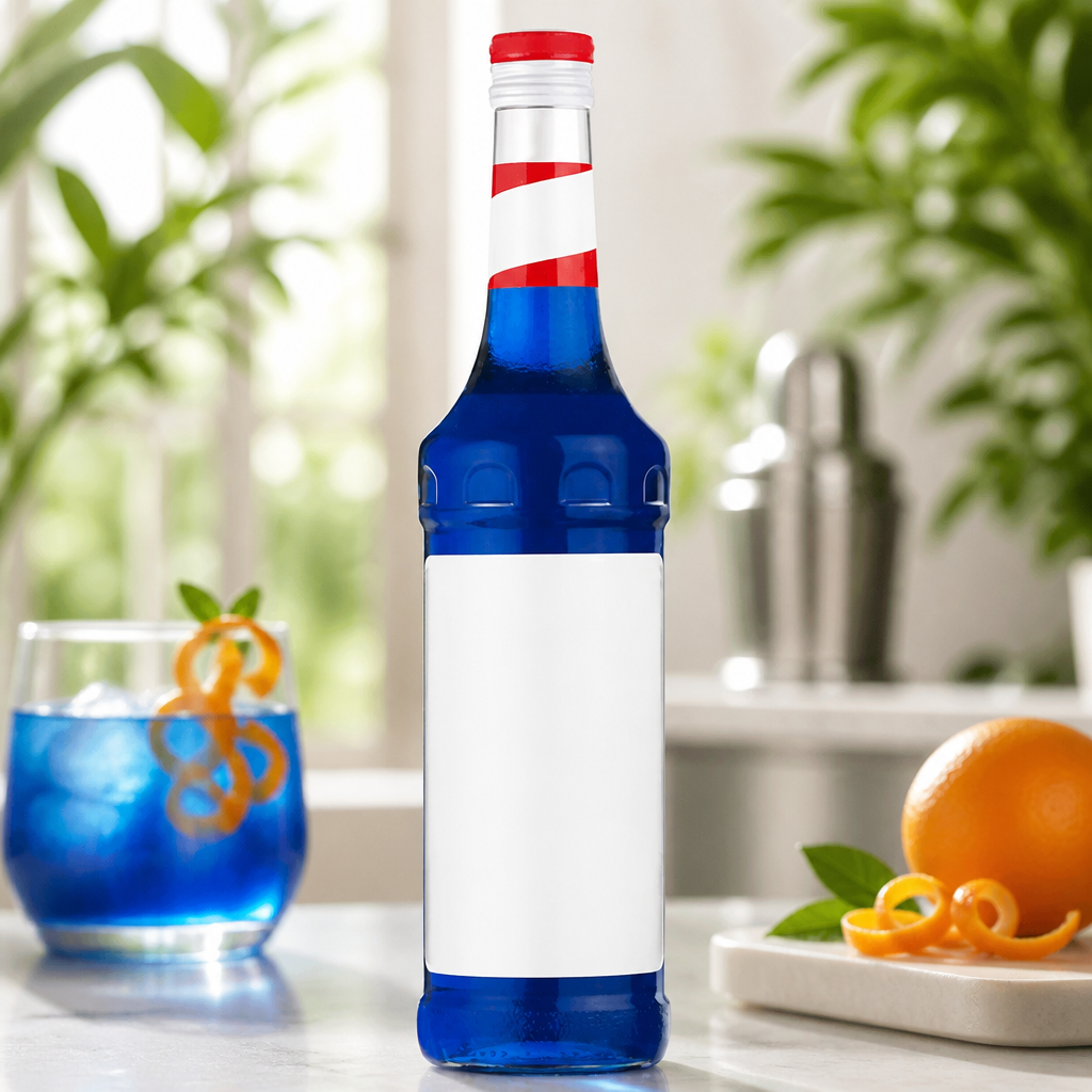 Premium Blue Curacao Syrup 700ml for Cocktails and Beverages
