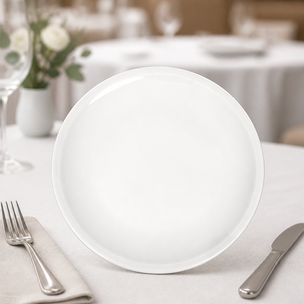 Commercial Pizza Plates 315mm - 6 Pack Porcelain Set
