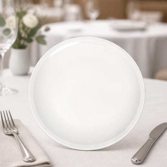 Commercial Pizza Plates 315mm - 6 Pack Porcelain Set