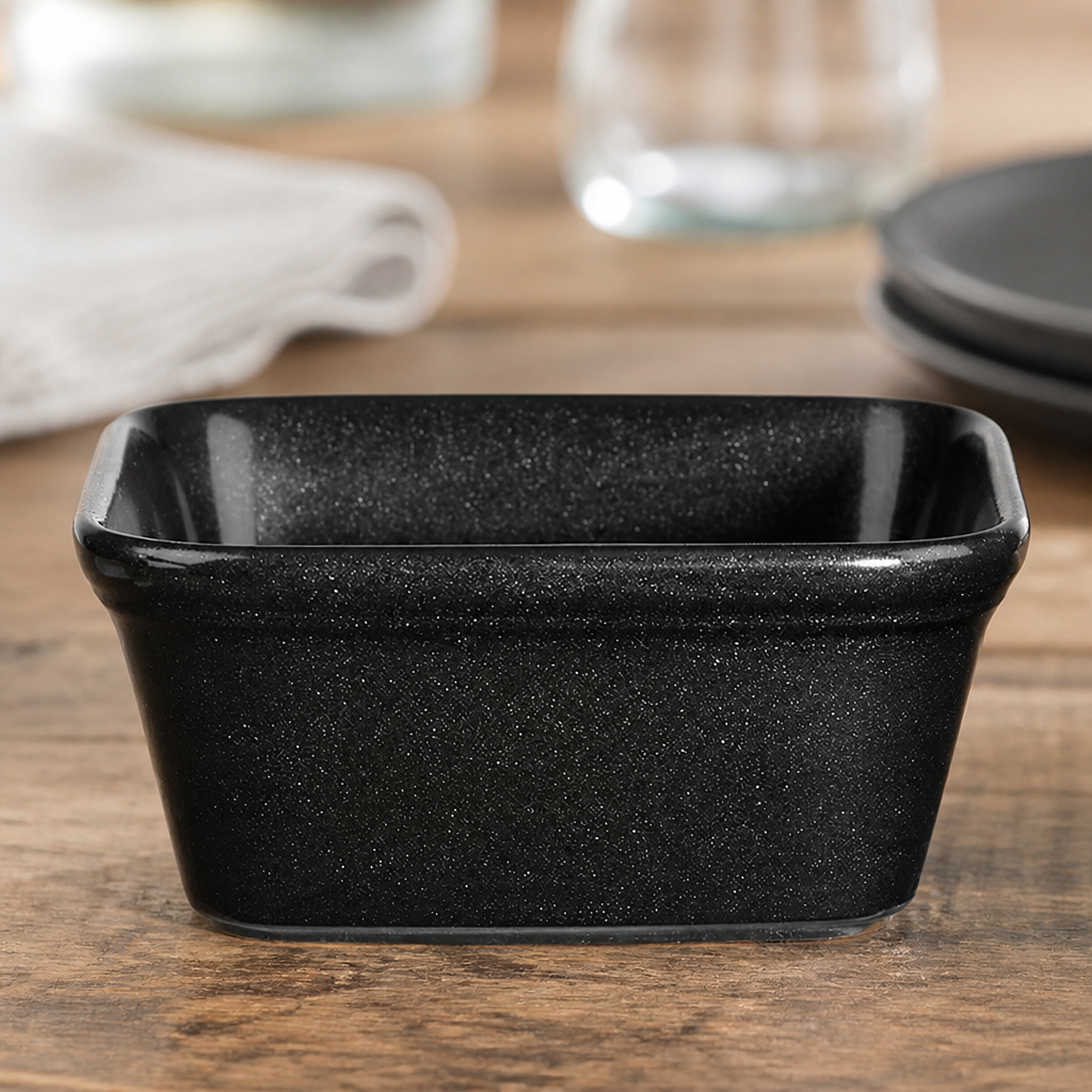 Commercial Black Square Pie Dishes 450ml 12 Pack