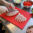 Commercial Antibacterial Red Chopping Board 455x305x12mm