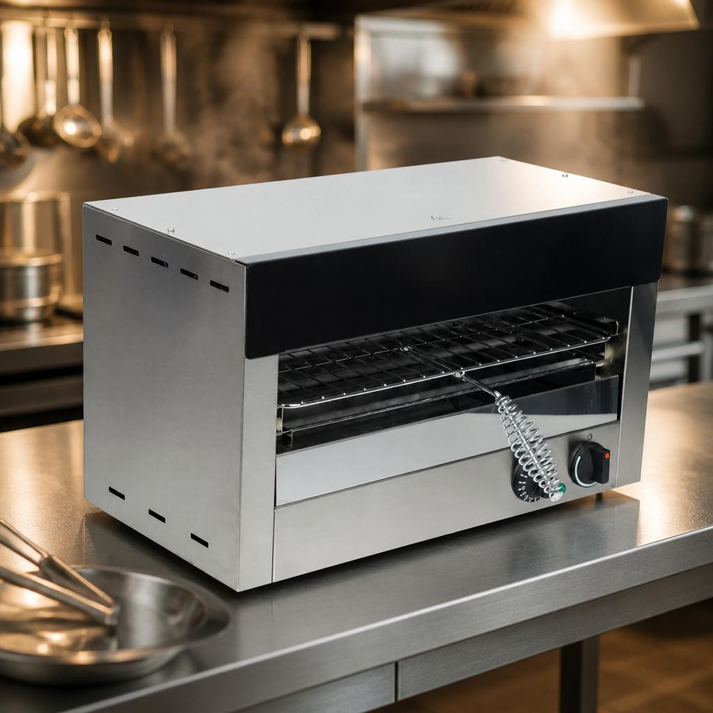 Commercial Salamander Grill for 1x 9" Pizza or 8 Toast Slices
