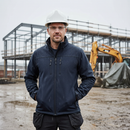 Premium Water Resistant Softshell Jacket - Windproof, Breathable Fabric with Fleece Lining and Adjustable Cuffs