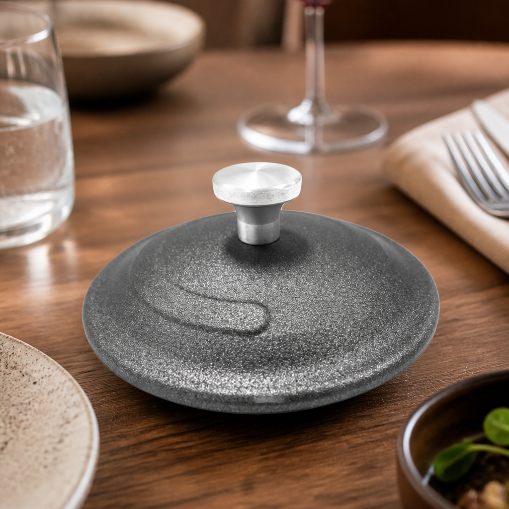 Commercial Mini Casserole Dish Lid Charcoal 100mm