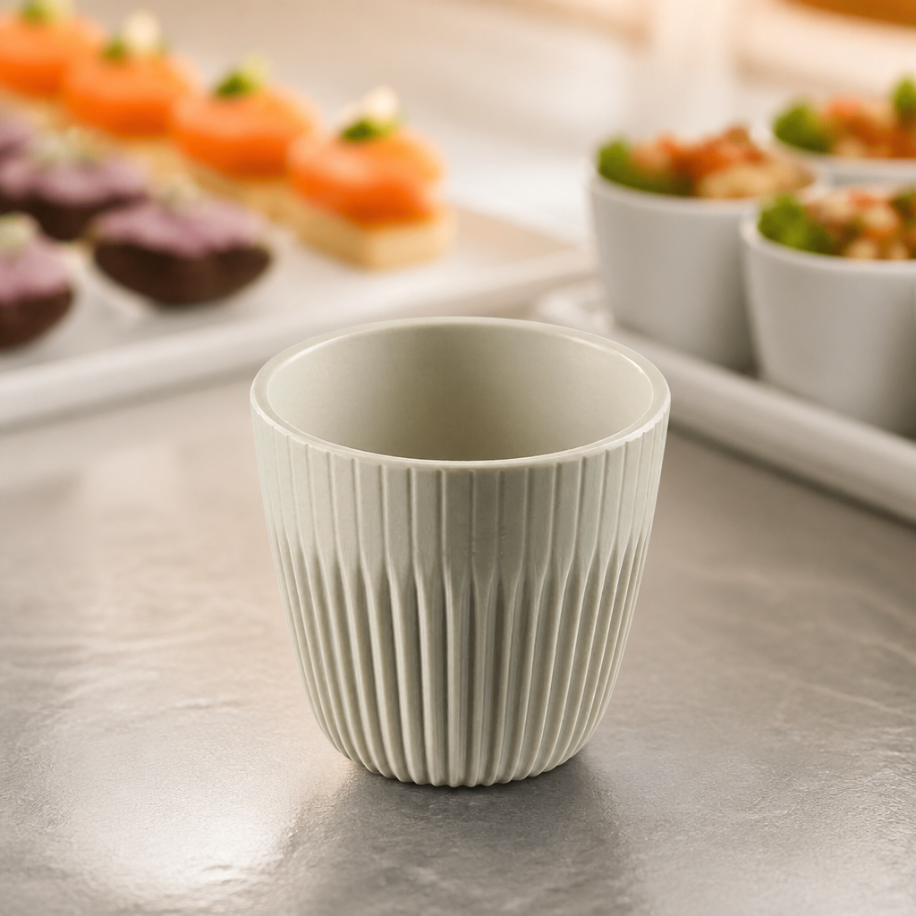 Commercial Melamine Bowls 90ml Grey 6 Pack Catering Supplies