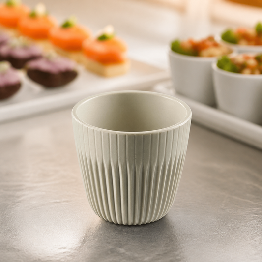 Commercial Melamine Bowls 90ml Grey 6 Pack Catering Supplies