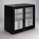 Commercial Back Bar Cooler 208Ltr Sliding Doors Beer Fridge