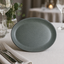 Commercial Oval Coupe Plates Teal 202x152mm 24 Pack