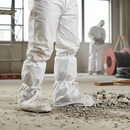 Premium Knee-Length Disposable Overboot with Elasticated Top and Fixation Ties for Enhanced Protection Against Hazardous Substances