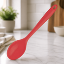 Commercial Silicone Cooking Spoon 27cm Heat Resistant Red