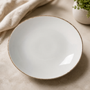 Commercial Brown Dapple Coupe Plates 203mm - 24 Pack