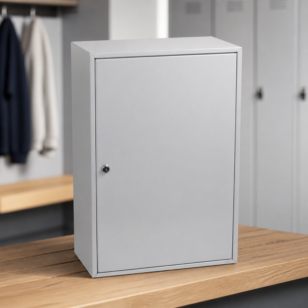 Commercial key locking cabinet for 200 keys, wall mountable