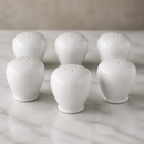 Commercial Fine China Pepper Shakers Set of 6 for Catering
