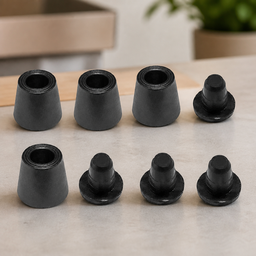 Commercial Microwave Feet with Rubber Pads - 4 Pack Replacement