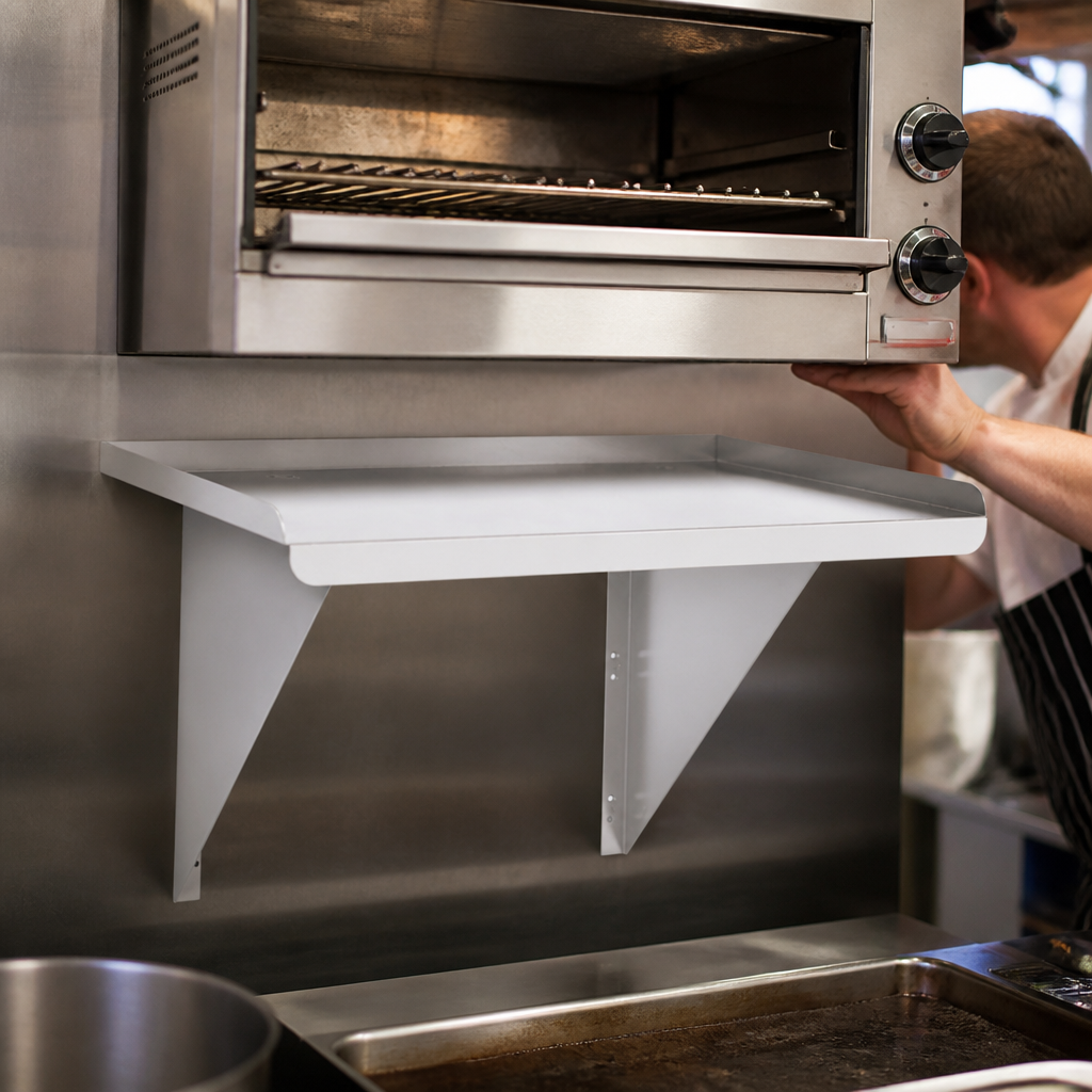 Commercial Stainless Steel Wall Shelf for Salamander Grill 650mm