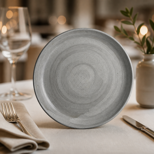 Commercial 220mm Coupe Plates in Dove Colourway - 24 Pack