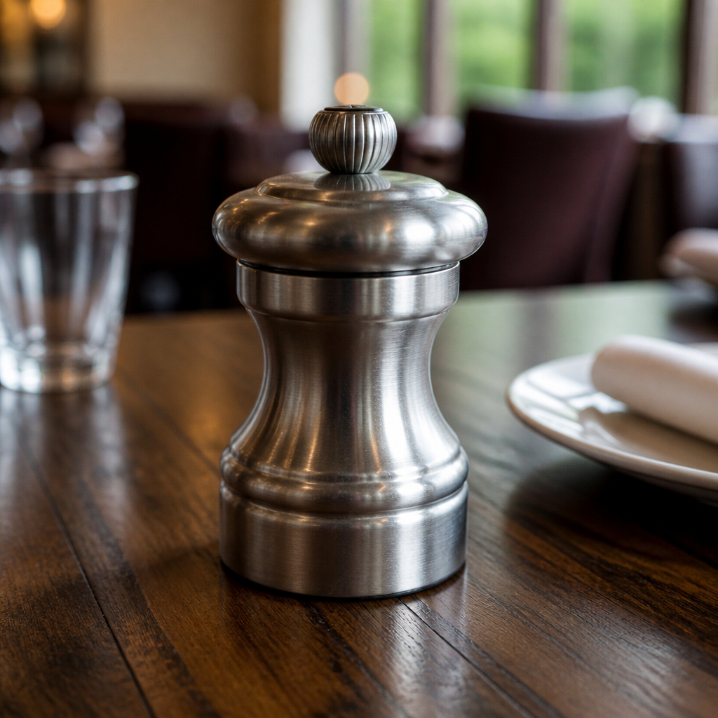 Commercial Stainless Steel Pepper Mill 4 Inch Heavy Duty