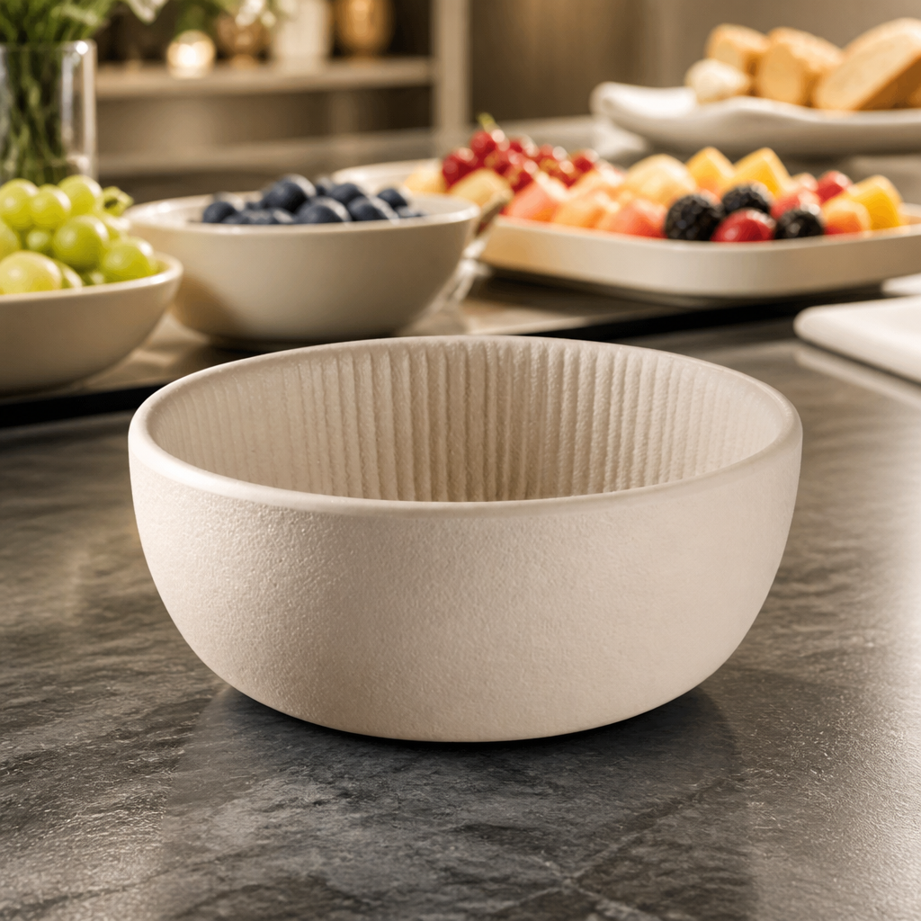 Commercial Melamine Bowl 0.1 Ltr 85mm Sand Color