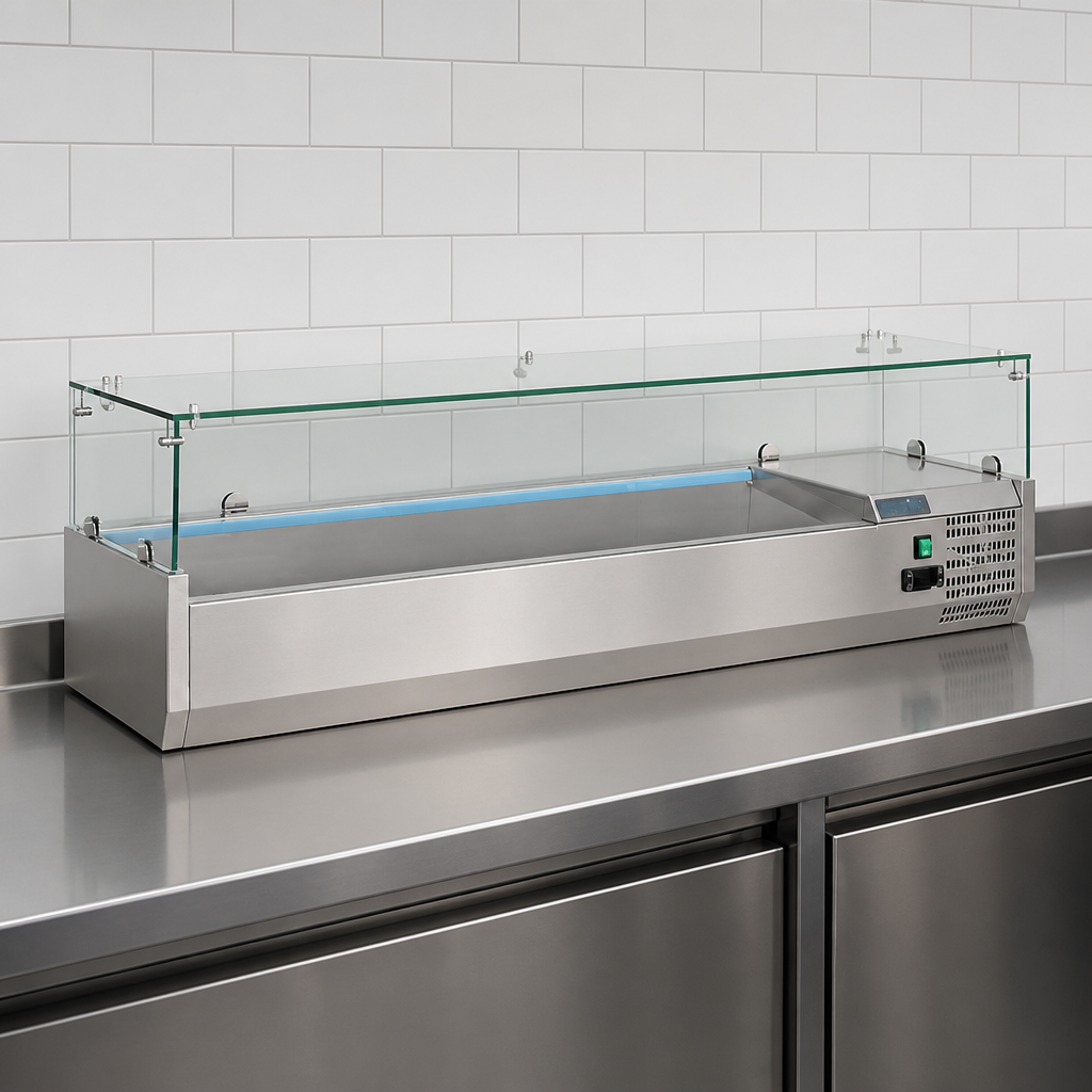 Commercial Countertop Prep Fridge 5x 1/3GN & 1x 1/2GN