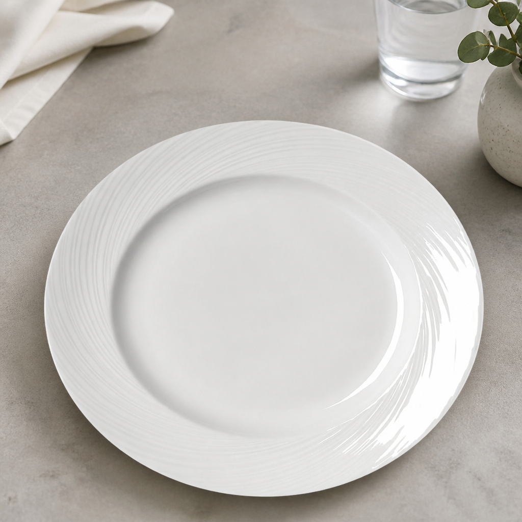 Commercial Porcelain Plates 250mm - 24 Pack