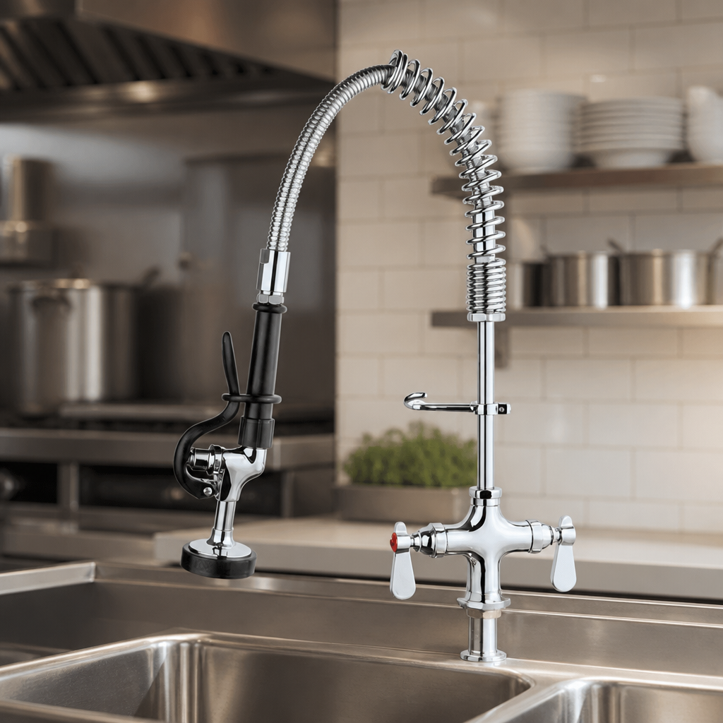 Commercial Mini Pre-Rinser Spray Tap with Restraining Hook