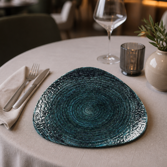 Commercial Triangle Plates 265mm Blue - 12 Pack