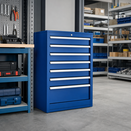 7 Drawer Metal Tool Cabinet 800x800mm